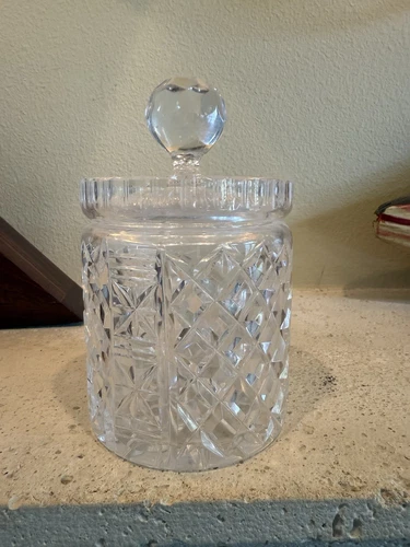 Waterford Crystal Vintage Biscuit/Cookie Jar Rare Design