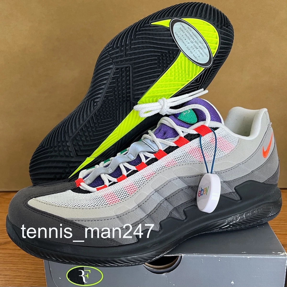 Las mejores ofertas en NikeCourt Vapor RF x Air Max 95 Greedy | eBay