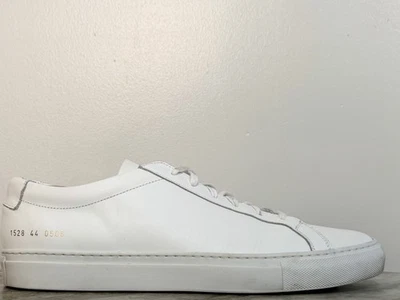 COMMON PROJECTS ORIGINAL ACHILLES LOW WHITE 11 EU 44 MINIMALIST $500 ITALY - Image 1 of 4