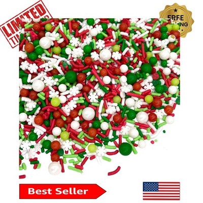 Gluten-Free Edible Sprinkles Mix - 4oz Metallic Toppings for Cookies & Cakes