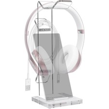 Headphone Stand Gaming Headset Holder for Desk Cable Organizer Cellphone St...