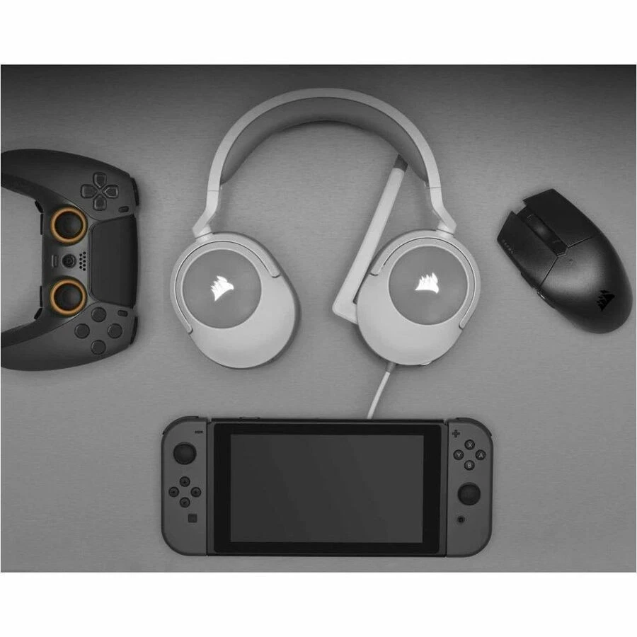 Corsair HS55 STEREO Wired Gaming Headset - White - Image 4 of 4