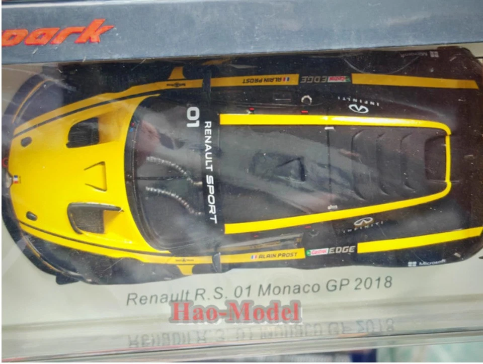 Spark 1:18 Renault RS01 Monaco 2018 Resin Model Car Diecast adults Gifts Black - Image 3 of 4