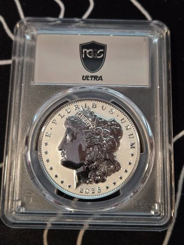 2025-S Reverse Proof Morgan Silver Dollar Rev PR PCGS PF70 - Ultra Breaks Label