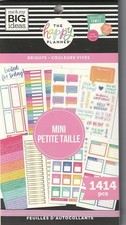 Happy Planner Brights Mini Sticker Pack   1,414 Colorful Stickers