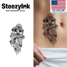 SteezyInk temporary tattoo Eye of the Fungi last upto 2 weeks 3 x 6 inch