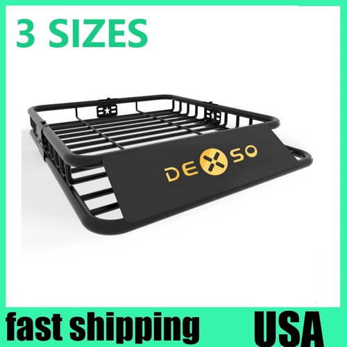 Steel Roof Rack Basket Rooftop Cargo Carrier Car Top Luggage Holder Universal