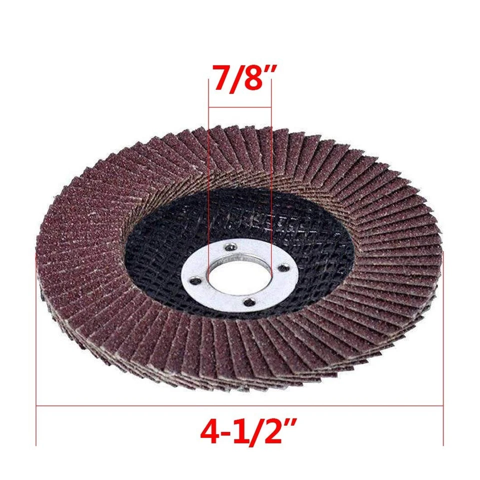 Flap Discs 40 PCS 4.5 Inch - Assorted Grit Grinding Wheels - Image 4 of 4