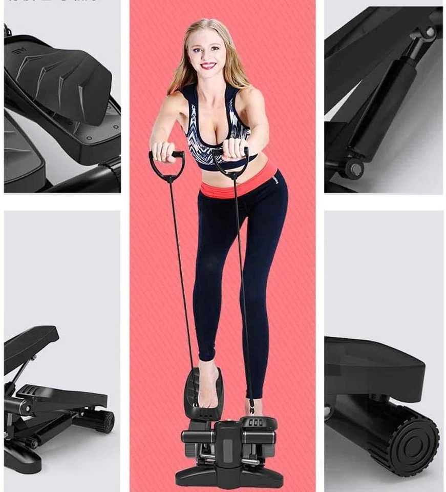 Stepper Allenamento Fitness Cardio Gambe Pancia Fianchi Con Display LCD Calorie - Immagine 4 di 4