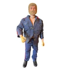 1970’s GI Joe Air Adventurer Vintage Action Blonde Flocked Hair Figure Hasbro
