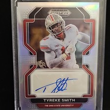 Panini 2023 Prizm Draft Picks Tyreke Smith #RA-TSM Ohio State Autograph