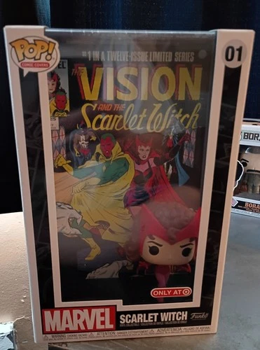 Scarlet Witch Funko POP! #01 Comic Cover Art Marvel Target Exclusive Hard Case