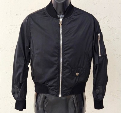 Chrome Hearts Leather Patch Dagger Bomber Black C0101C013 151644269