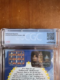 Hollywood Squares (NES 1989) CGC GRADED 9.6 NEW & Factory Sealed +H-Seam!