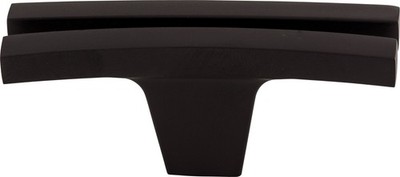 Top Knobs TK87BLK Flared Knob 2 5/8'' Flat Black