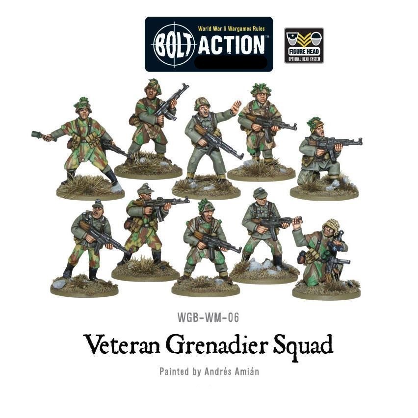 Взвод ветеранов-гренадеров Bolt Action WLG WGB-WM-06