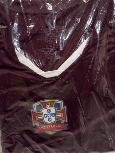 Maillot de foot Portugal Globe International adulte grand marron/blanc - NEUF - LIVRAISON 24H - Photo 10/10