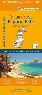 Michelin Spain: East, Valencia Murcia Map 577 (Maps/Regional (Michelin))