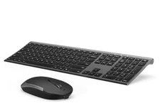 vssoplor Ultra-Thin Wireless Keyboard and Mouse Combo Space gray