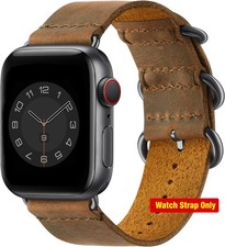 Genuine Leather Strap Compatible with Apple Watch 38mm 40mm 41mm 42mm 44mm