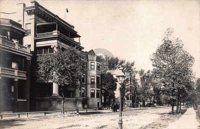 Childs Chicago Illinois Lake Ave fr Lake ? Appts Chicago RPPC Postcard COPY