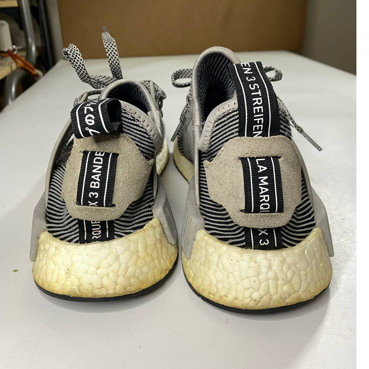 adidas gazelle silver green womens Womens adidas Originals Nmd XR1 Primeknit Shoes Clear Granite Size 8.5 main image 0