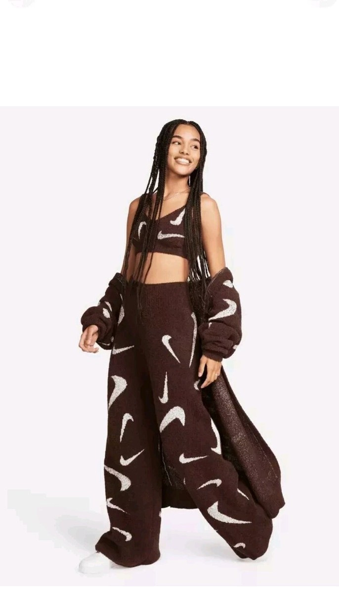 ★★Nike★★ Sportswear Phoenix Cozy Boucle High Waist Overs Nike Sportswear Phoenix Cozy Bouclé High-waisted Wide-leg