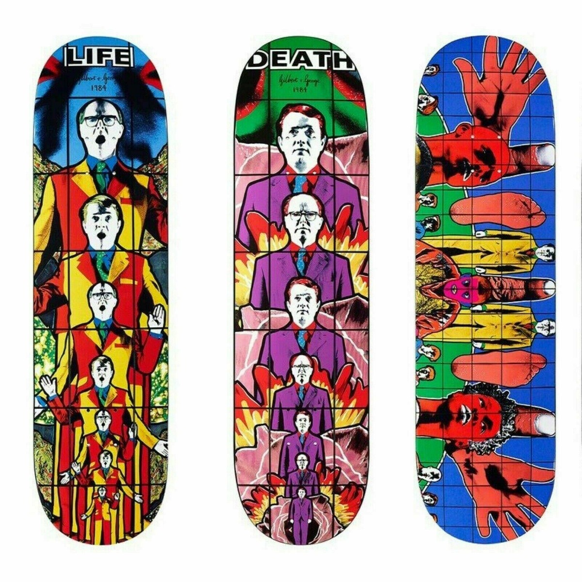 Gilbert & e/Supreme Skateboardバラ売可 Gilbert & George x Supreme Skateboard Decks - Set of Three