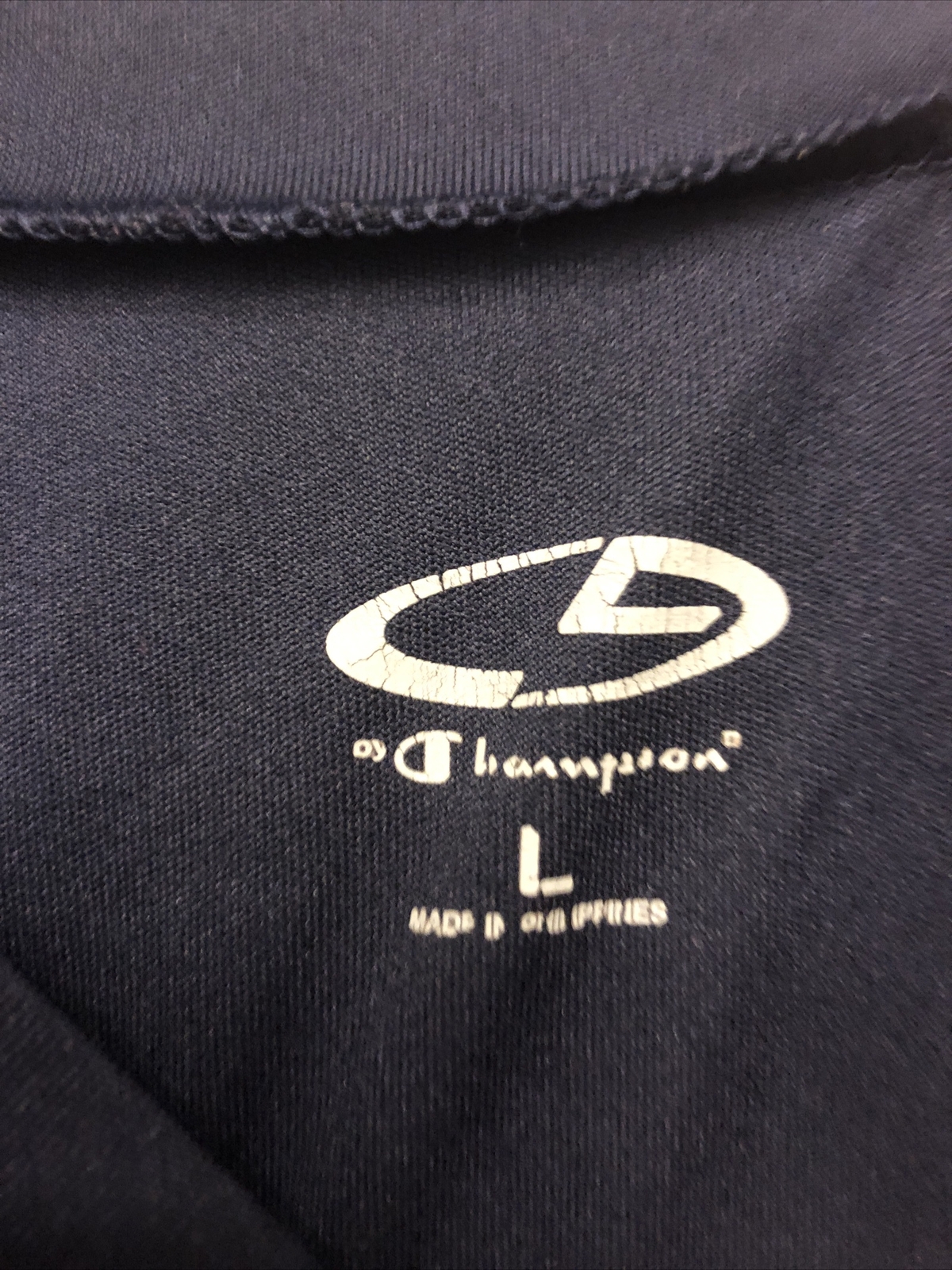 C9 by Champion Mens Navy Blue Short Sleeve Athletic Shirt Size Large