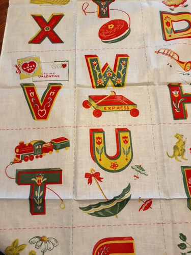 Panel de tela para niños de la A a la Z - Tela de apliques de corte y costura 35" x 36" - Imagen 7 de 12