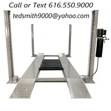 Triumph 8000 Lbs. 4-post Auto Car Lift Wramps Jack Tray 3 Drip Trays Caster Kit