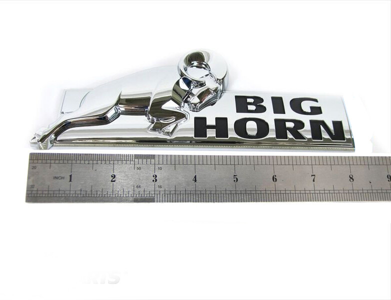 1x OEM Chrome BIG HORN Emblem BIGHORN Fender Badge fits 1500 2500 F