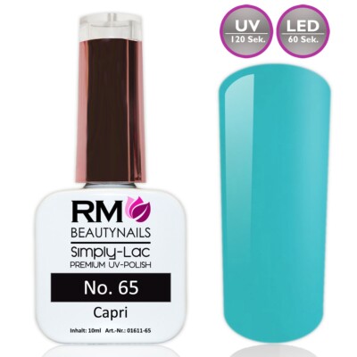10ml UV Nagellack Polish Capri Türkis Gelpolish Nagelgel Pinsel Flasche Nail Art