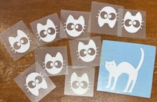 10 CAT Decals / Stickers / Funny /  CUTE