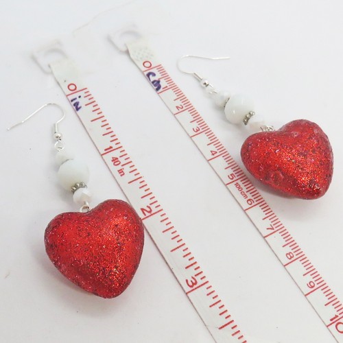 Divertidos pendientes de corazón hinchado de acrílico de SaniaMcD de acrílico de SaniaMcD - Imagen 15 de 21