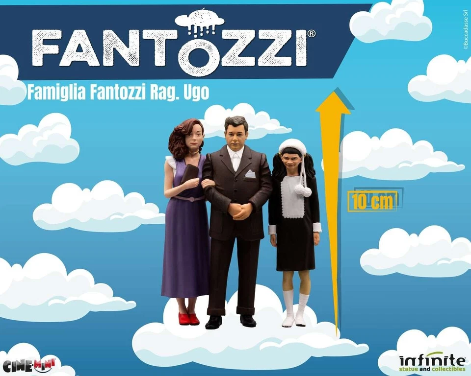 Famiglia Fantozzi Ragionier UGO PINA MARIANGELA Figure cinemini InfiniteStatue - Immagine 2 di 3