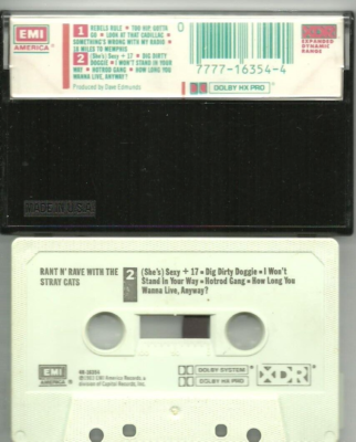 Stray Cats Rant n' Rave with the Stray Cats (Cassette, 1983 EMI