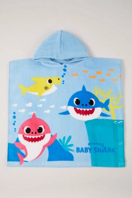 Baby shark hotsell hooded bath towel