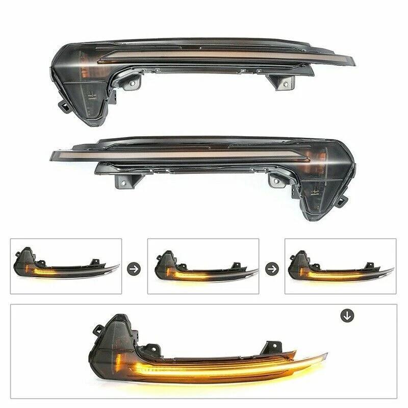 Светодиодные динамические указатели поворота мигалки для бокового зеркала для Audi RS6 A6 S6 2012-2018 - Изображение 2 из 4