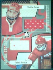 VLADISLAV TRETIAK / VLADIMIR MYSHKIN   AUTHENTIC DUAL PIECE OF JERSEYS  SP