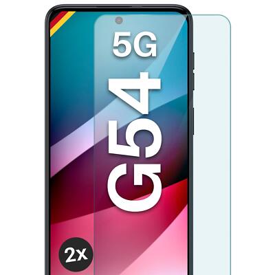 2x Echt Glas für Motorola Moto G54 5G Panzerfolie HD Handy Premium Displayschutz
