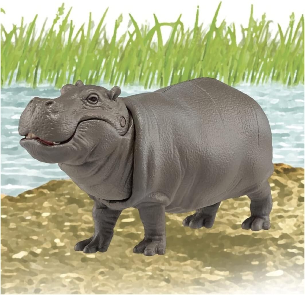 hippo❃* Takara Tomy ANIA Hippopotamus AS-06 Floating Animal Hippo