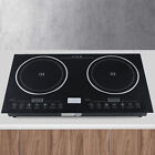 Electric Hob Cook Top Stove 110V Induction Cooktop 2 Burners Ceramic Cooktop Usa