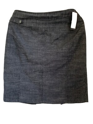 NWT-Pencil Skirt Girls Juniors Iz Byer Black Button Tab Slit Textured