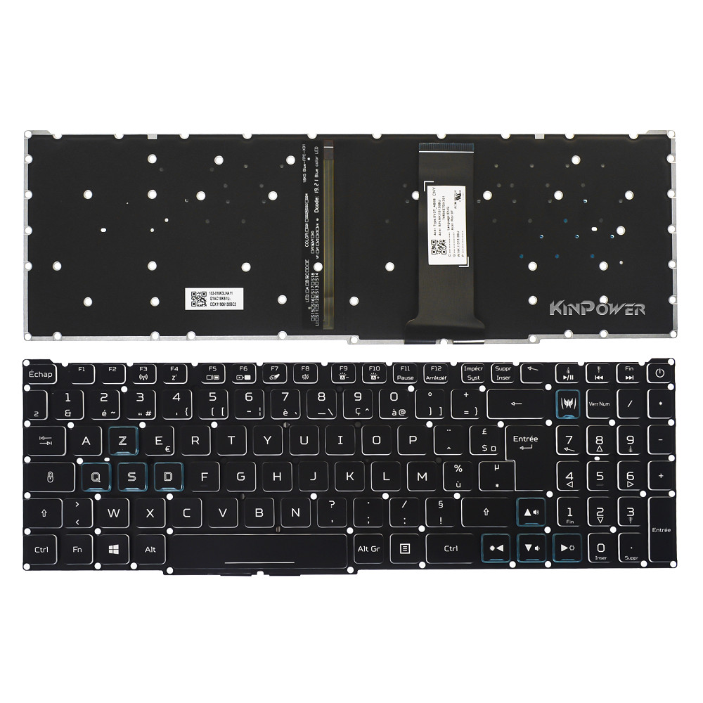 Clavier Azerty Français Acer Nitro 5 AN517-51 idéal pour le télétravail