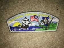Boy Scout Colonial Virginia SMY Ship Council JSP 2001 National Jamboree Patch