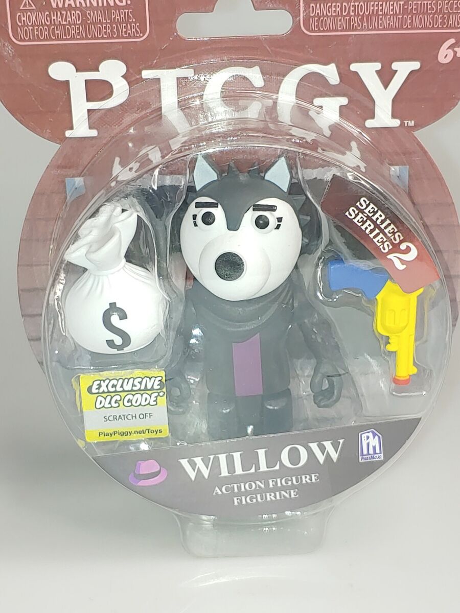 PIGGY WILLOW 3.5” Series 2 Action Figure Wolf Roblox w/ DLC Exclusive Code,  New