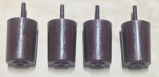 Furniture Leg Feet Chair Couch Ottoman Sofa 3 inch Tapered Plastic 4 legs Brown
