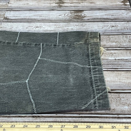 Vintage Koman Jeans Y2K Baggy Stitching Black Size 38x32(31) - Picture 7 of 11