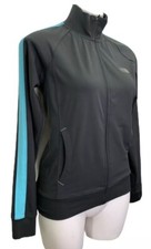 THE NORTH FACE Jacket S Small Petite Vapor Wick Full Zip Fitted Stretch Gray EUC